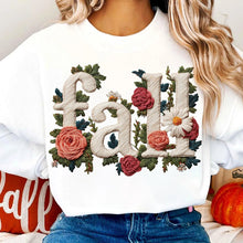 Load image into Gallery viewer, Faux Embroidered Floral Fall 2
