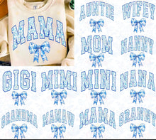 Load image into Gallery viewer, Blue Floral Names