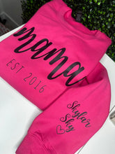 Load image into Gallery viewer, Personalized Names on sleeve