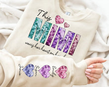Load image into Gallery viewer, Faux Sequins Personalized Names on sleeve