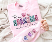 Load image into Gallery viewer, Faux Sequins Personalized Names on sleeve