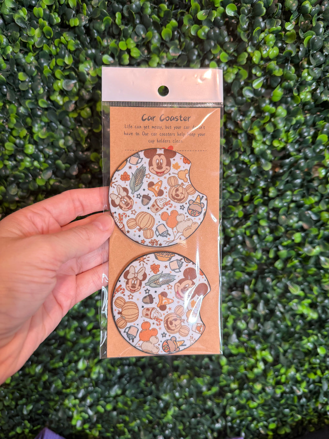 Mickey Fall Car Coasters