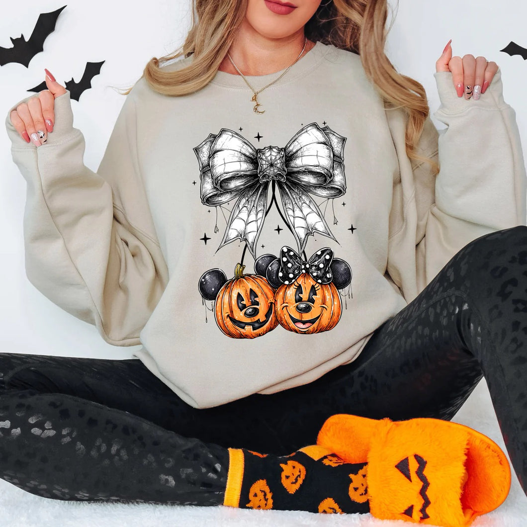 Mickey & Minnie Pumpkins Bow