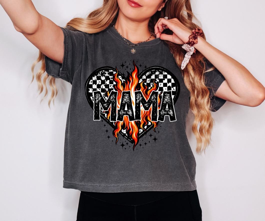 Mama Heart Flames