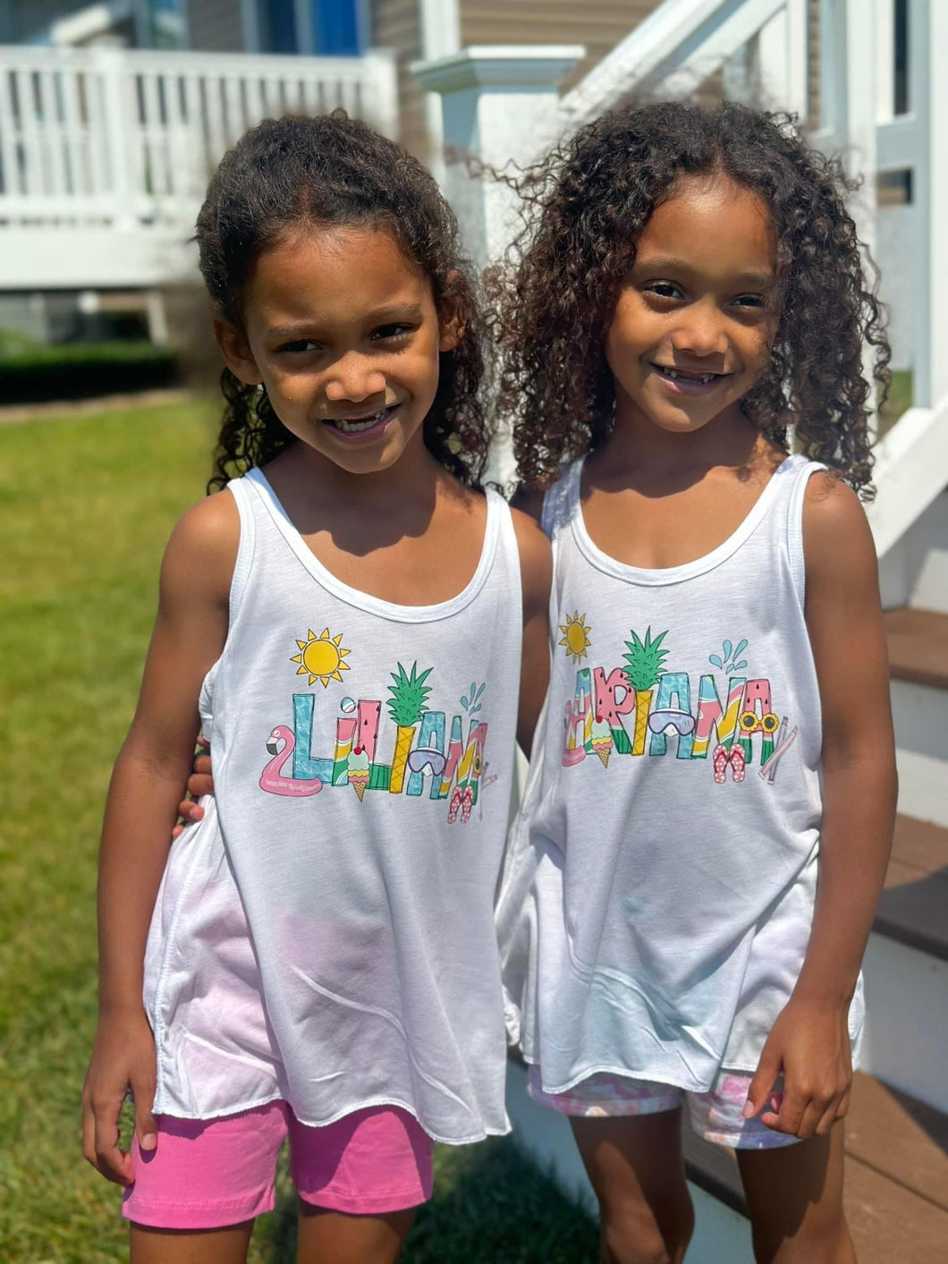 Girls Summer Name tee