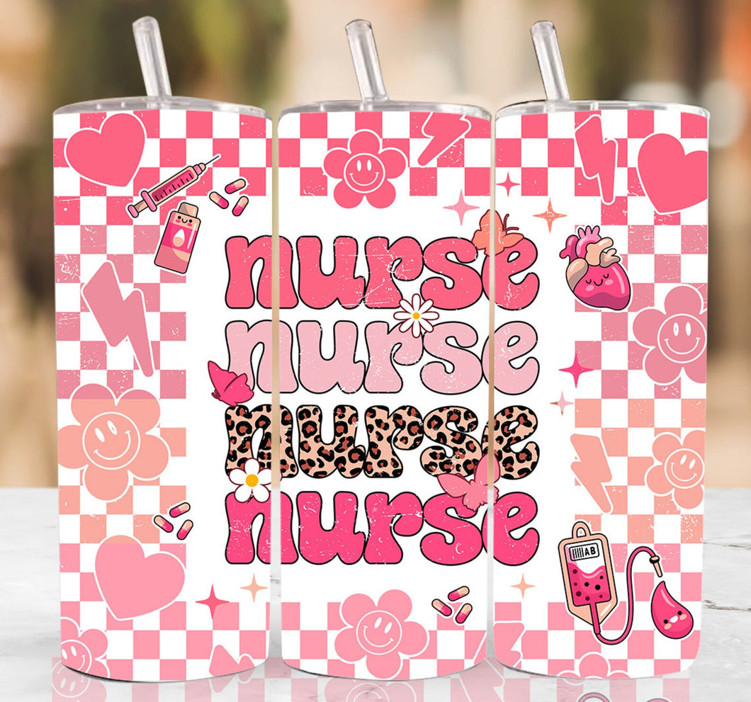 Retro Nurse Tumbler