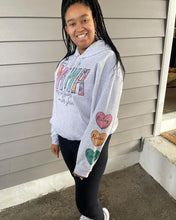 Load image into Gallery viewer, Vday MAMA Hearts on sleeve Sweatshirt
