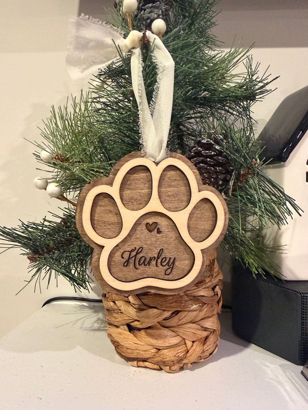 Paw Print Ornament