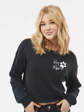 Load image into Gallery viewer, Dog Mom Cropped Sweatshirt
