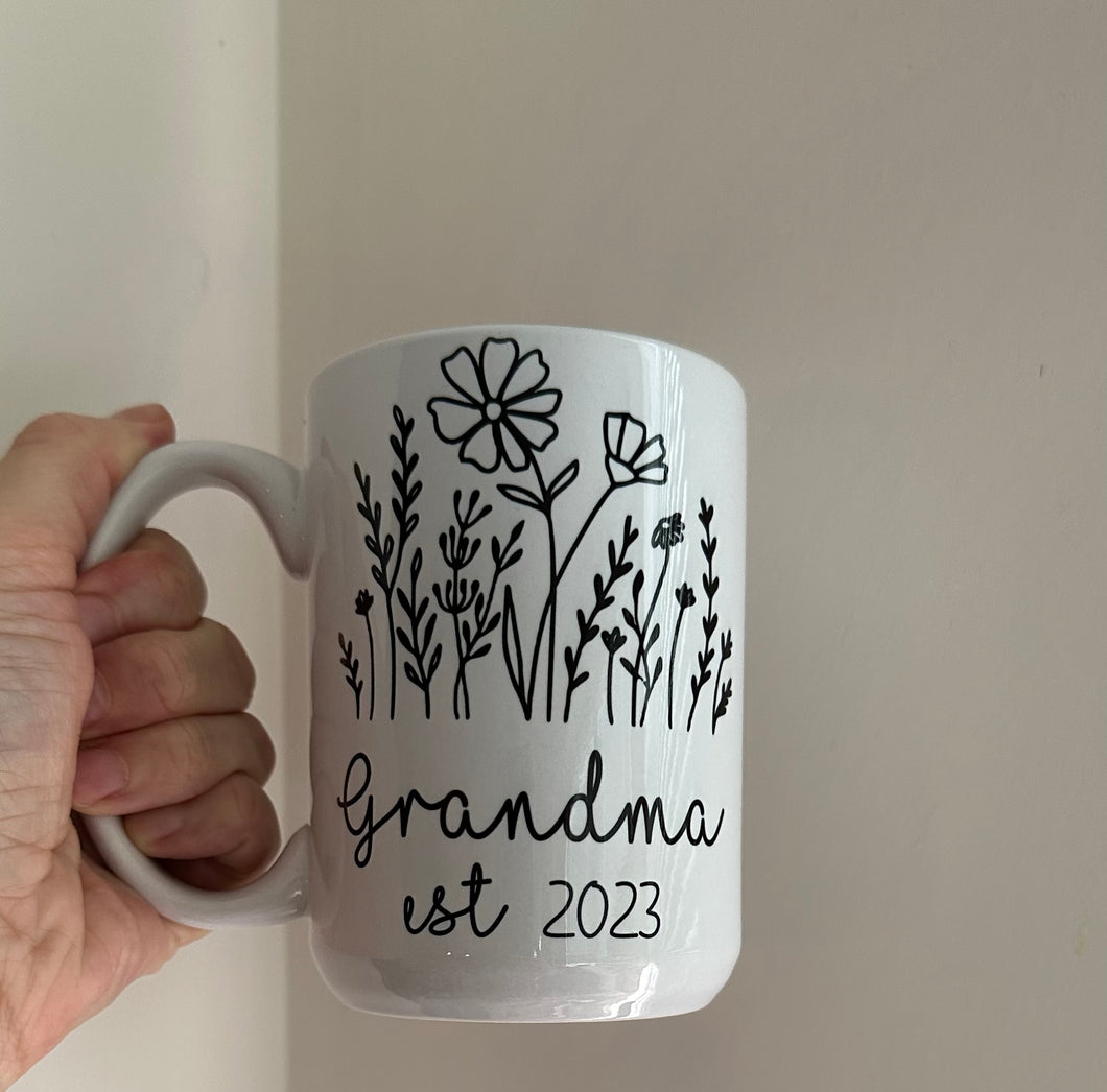 Custom Floral mug