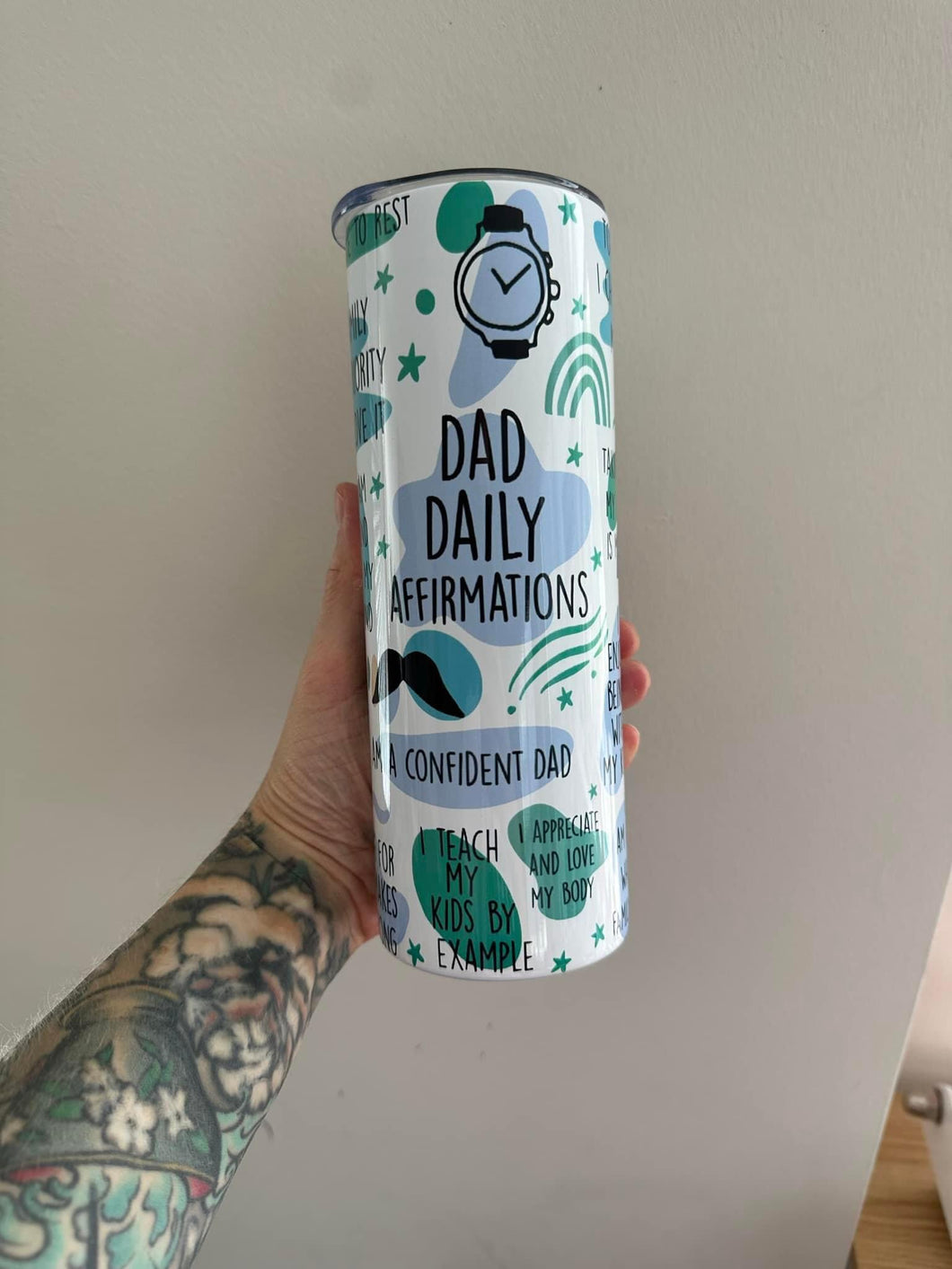 Dad Affirmations Tumbler