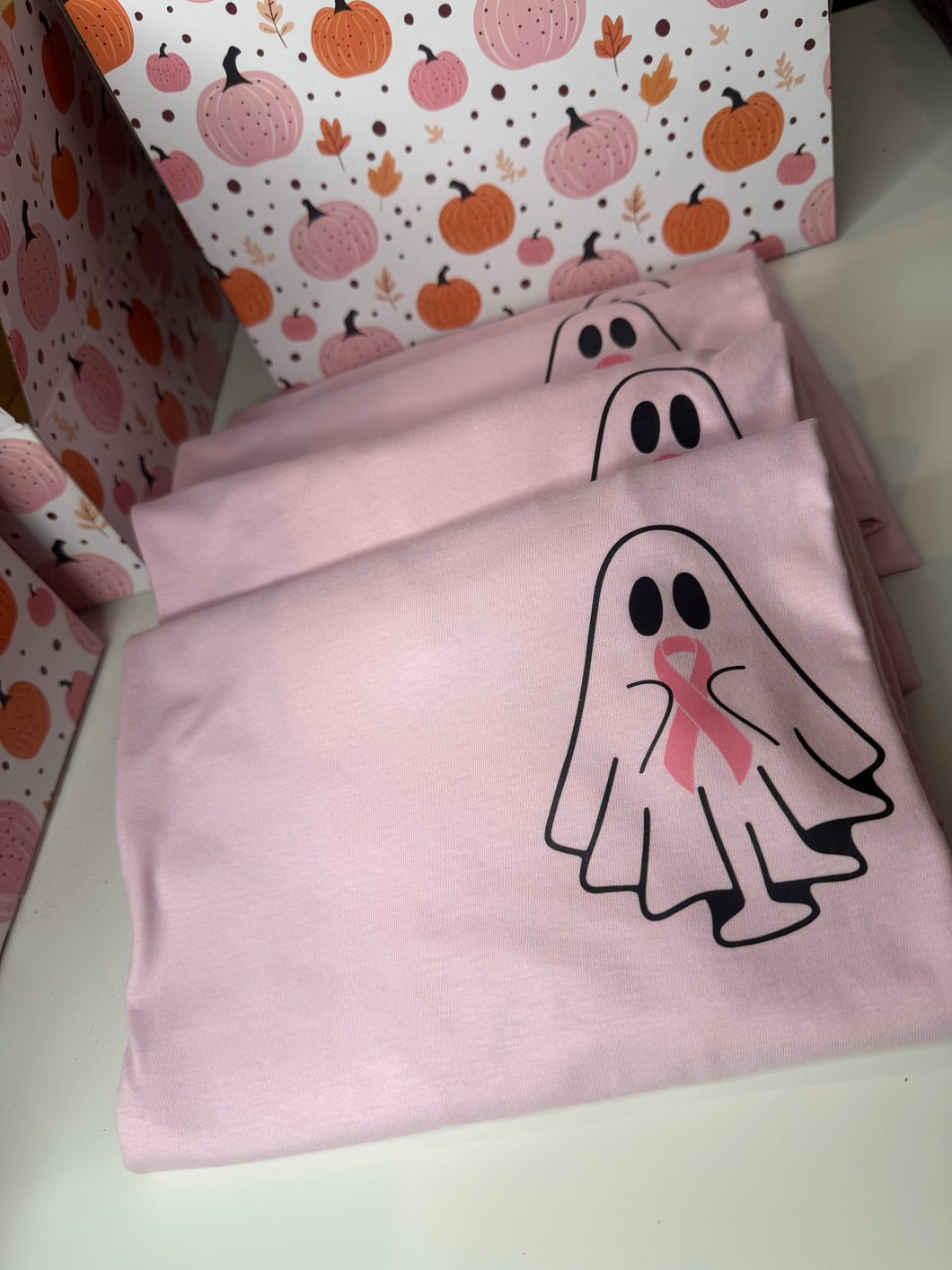Breast Cancer Ghost Pocket Tee