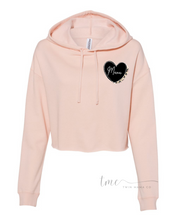 Load image into Gallery viewer, Leopard Heart Mama Cropped Hoodie
