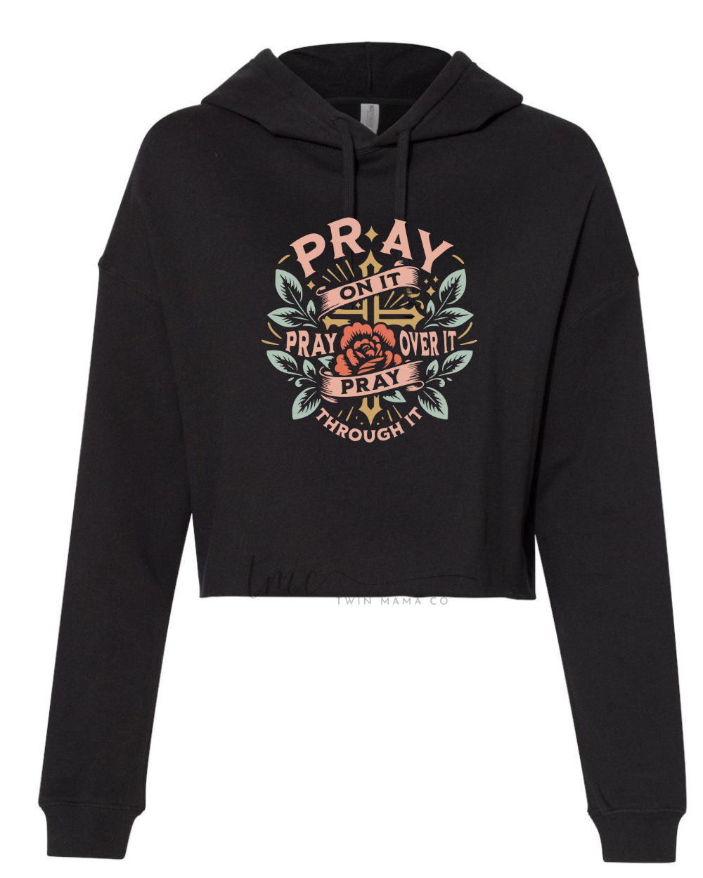 PRAY Cropped Hoodie