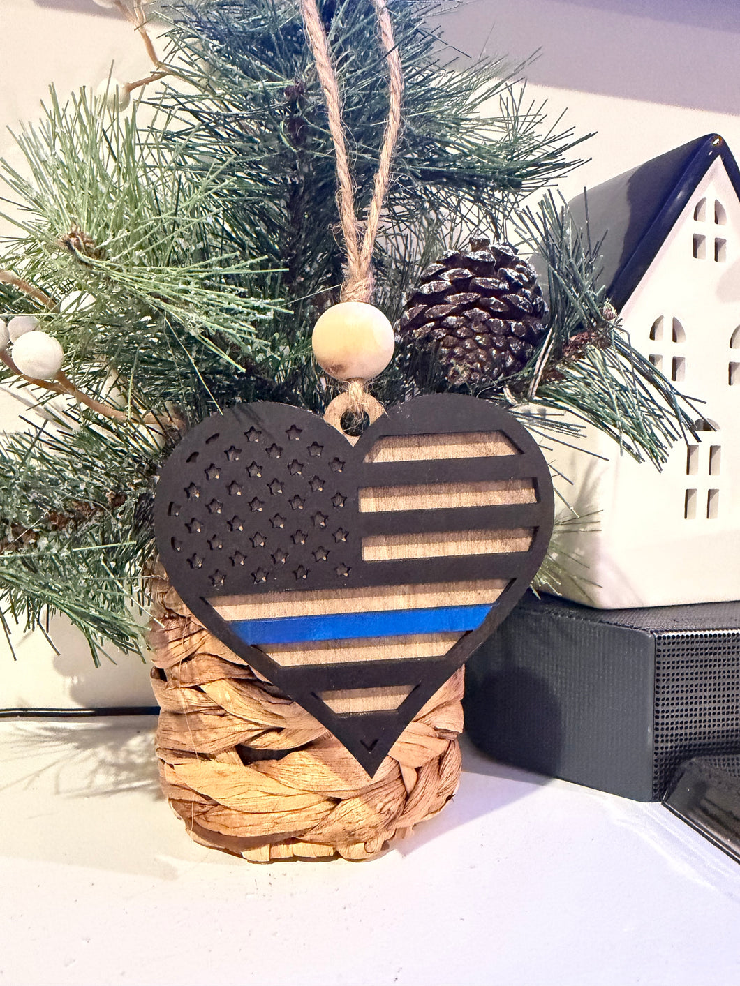 Back The Blue Ornament