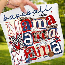 Load image into Gallery viewer, Retro Baseball Mama bow
