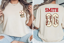 Load image into Gallery viewer, Personalized Baseball Pocket Varsity Style Tee
